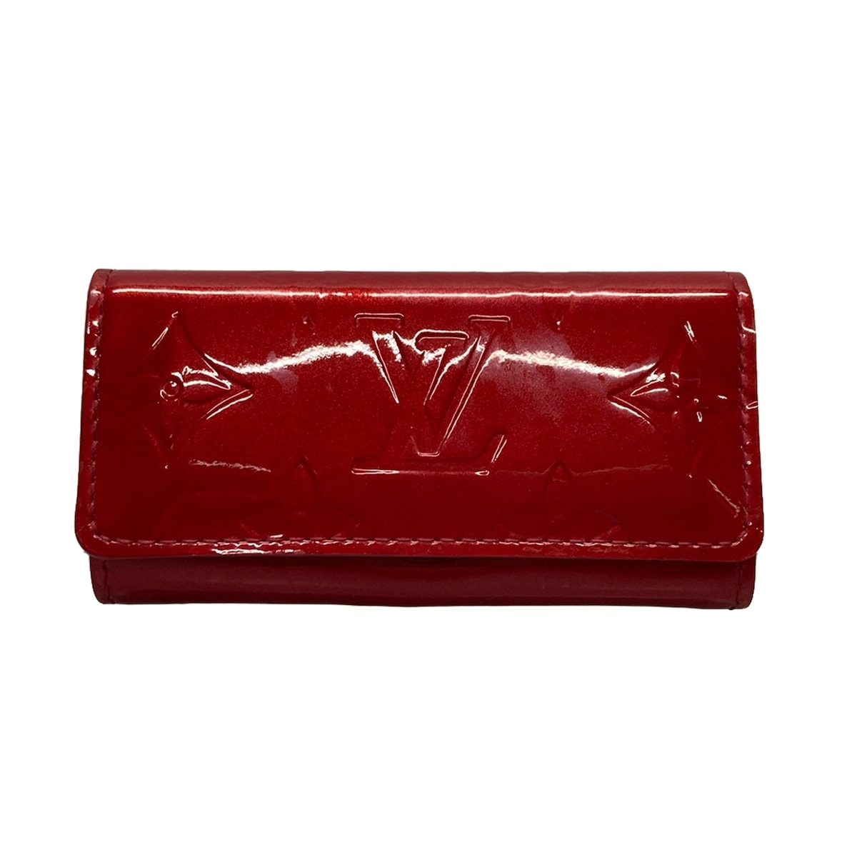 【中古】LOUIS VUITTON(ルイヴィトン) ミュルティクレ4 キーケース ポムダムール レザー