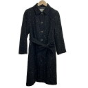 【中古】Aquascutum(アクアスキュータム) コート 長袖/秋/冬 黒×グレー×白(4)