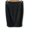 【中古】AKRIS(アクリス) スカート ひざ丈/ラムナッパレザー 黒(4)
