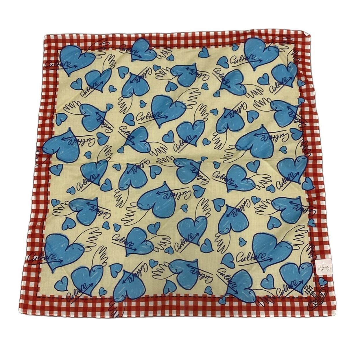 【中古】VivienneWestwood(ヴィヴィアンウエストウッド) ハンカチ ハート マルチ