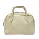 【中古】LOEWE(ロエベ) ハンドバッグ アイボリー レザー
