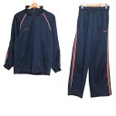 【中古】NIKE(ナイキ) レディースパンツセットアップ ネイビー×レッド×ベージュ