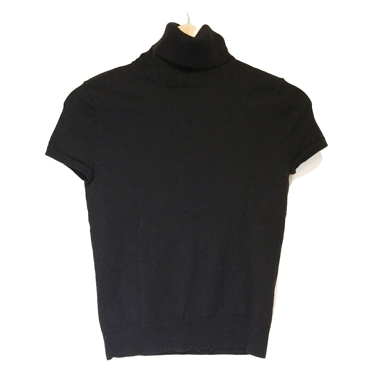 【中古】RalphLauren(ラルフローレン) 半袖セーター タートルネック 黒