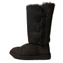 【中古】UGG(アグ) ベイリーボタン トリプレット ロングブーツ ダークブラウン ムートン(4)