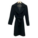 【中古】M-PREMIER(エムプルミエ) コート 長袖/カシミヤ/秋/冬 黒