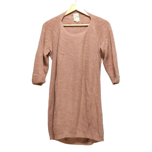 【中古】Sybilla(シビラ) チュニック 長袖/ニット ピンクベージュ 【中古】Sybilla(シビラ) チュニック 長袖/ニット ピンクベージュ