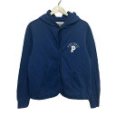 【新着】【中古】PINK HOUSE(ピンクハウス) パーカー 長袖/ロゴパッチ/スナップボタン ブルー×白×マルチ