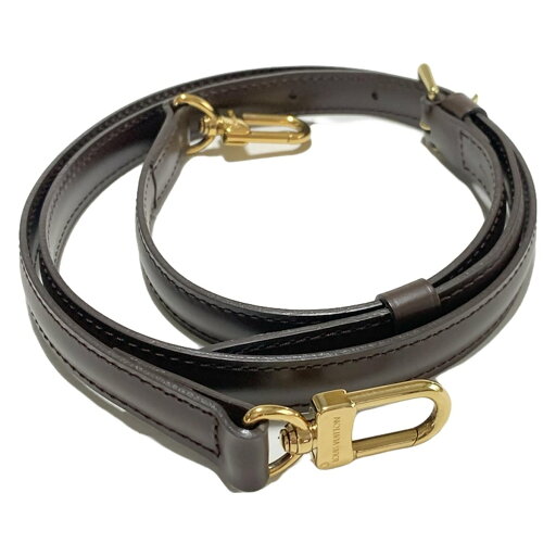 【新着】【中古】LOUIS VUITTON(ルイヴィトン) ショルダーストラップ(調整可能、幅1.6CM、ダミエ用) ショルダーストラップ エベヌ レザー 【新着】【中古】LOUIS VUITTON(ルイヴィトン) ショルダーストラップ(調整可能、幅1.6CM、ダミエ用) ショルダーストラップ エベヌ レザー