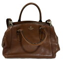 【中古】Kate spade(ケイトスペード) ハンドバッグ ブラウン レザー