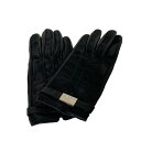【新着】【中古】PRADA(プラダ) 手袋 黒 レザー