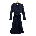 【中古】BORDERS at BALCONY(ボーダーズアットバルコニー) トレンチコート 長袖/春/秋 ダークネイビー(4)