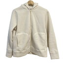 【中古】yori(ヨリ) パーカー 長袖/ジップアップ アイボリー