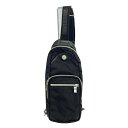 【中古】OROBIANCO(オロビアンコ) ワンショルダーバッグ 黒×白 レザー