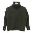 【中古】GALERIE VIE(ギャルリーヴィー) ファインウール ハイネックプルオーバー 長袖セーター ブラウンカーキ(4)