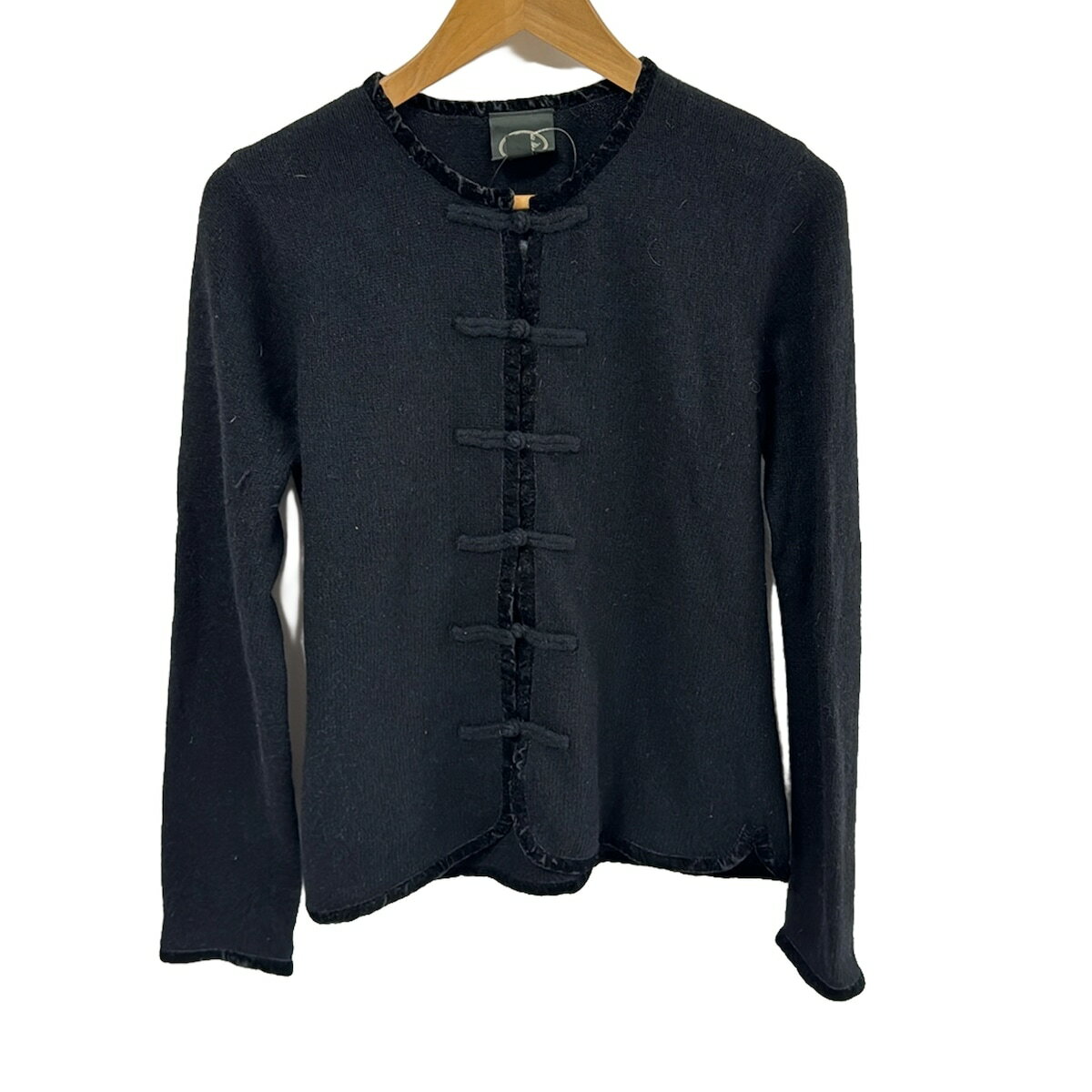 【中古】LAURAASHLEY(ローラアシュレイ) カーディガン 長袖 黒