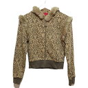 【中古】HUGOBOSS(ヒューゴボス) パーカー 長袖 ベージュ×カーキ