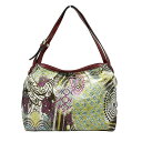 【中古】PELLE BORSA(ペレボルサ) ショルダーバッグ 白×レッド×マルチ レザー