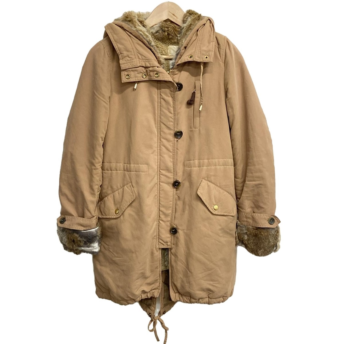【新着】【中古】SHIPS(シップス) コート 長袖/ライナー付き/冬 ライトブラウン