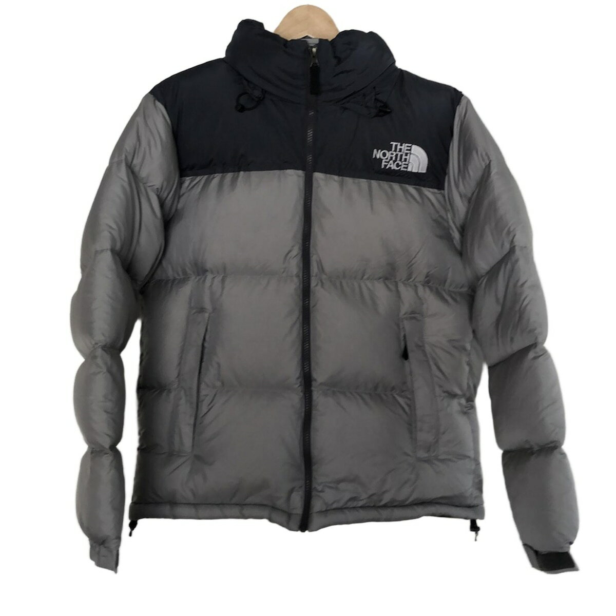【中古】THE NORTH FACE(ノースフェイス) ヌプシジャケット ダウンジャケット 長袖/冬 ライトグレー×ダークグレー