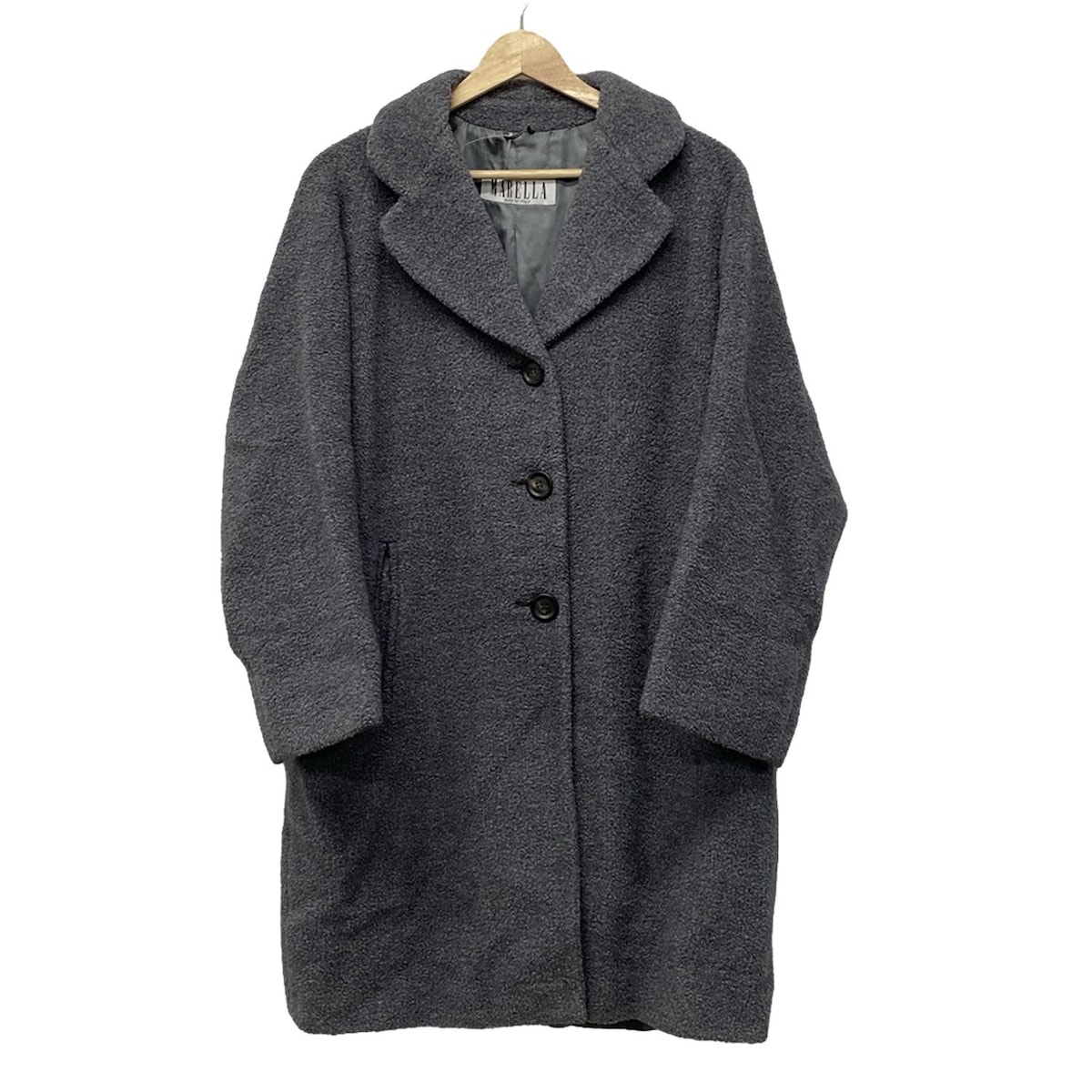 【中古】MARELLA(マレーラ) コート 長袖/冬 ダークグレー