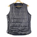 【中古】DESCENTE(デサント) ダウンベスト 冬 ダークグレー