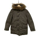 【中古】UNITED ARROWS(ユナイテッドアローズ) ダウンコート 長袖/ファー/冬 ダークグレー