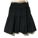 【中古】Rene(ルネ) スカート ひざ丈/フリル/リボン 黒(4)