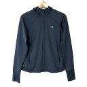 【中古】DANSKIN(ダンスキン) パーカー 長袖 ネイビー