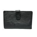 【中古】LOUIS VUITTON(ルイヴィトン) ポルトフォイユヴィエノワ 2つ折り財布 ノワール レザー