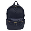 【中古】CLEDRAN(クレドラン) リュックサック 黒 レザー