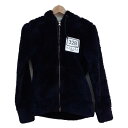 【中古】muta(ムータ) パーカー 長袖/フェイクファー/ジップアップ ネイビー