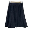 【中古】TO BE CHIC(トゥービーシック) スカート ひざ丈/ラメ 黒