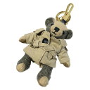 【中古】BURBERRY/Burberry(バーバリー) キーホルダー(チャーム) トーマスベア/トレンチコート ベージュ×黒×ブラウン コットン、ウール(4)