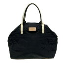 【中古】Kate spade(ケイトスペード) ボストンバッグ 本体ロックなし 黒×アイボリー