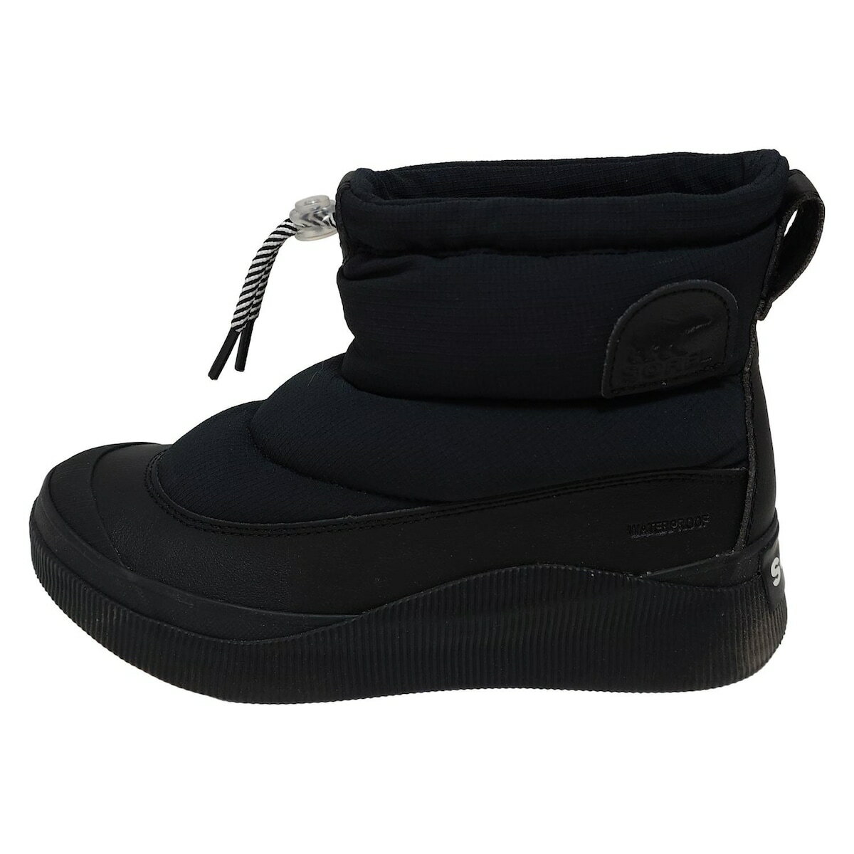 【中古】SOREL(ソレル) ショートブーツ 黒 レザー