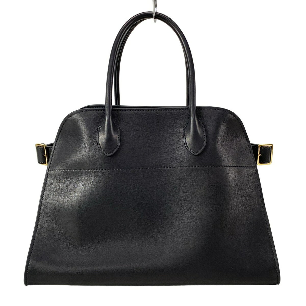 【中古】THE ROW(ザロウ) マルゴー12 ハンドバッグ 黒 レザーのサムネイル