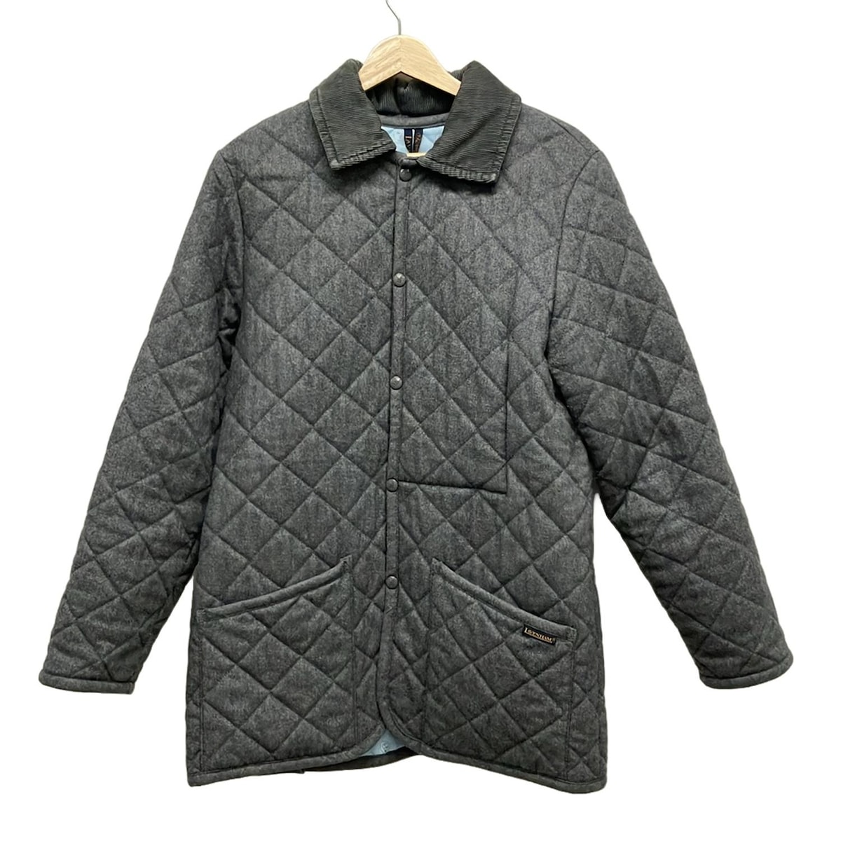 【中古】LAVENHAM(ラベンハム) コート 長袖/秋/冬/キルティング/中綿 グレー