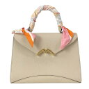 【中古】MOYNAT(モワナ) ガブリエルPM ハンドバッグ ベージュ