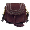 【中古】Chloe(クロエ) ハドソン ショルダーバッグ タッセル ボルドー レザー