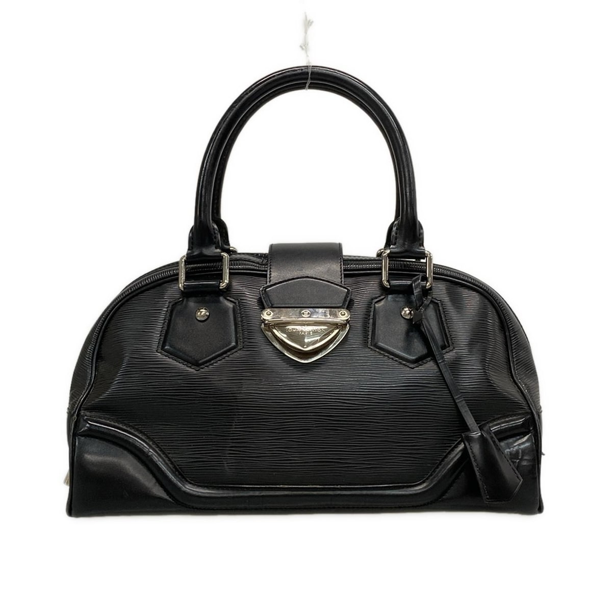 【中古】LOUIS VUITTON(ルイヴィトン) ボーリング・モンテーニュGM ハンドバッグ ノワール レザー
