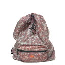 【中古】ADIDAS BY STELLA McCARTNEY(アディダスバイステラマッカートニー) リュックサック 巾着型 ライトグレー×ボルドー×ダークグレー