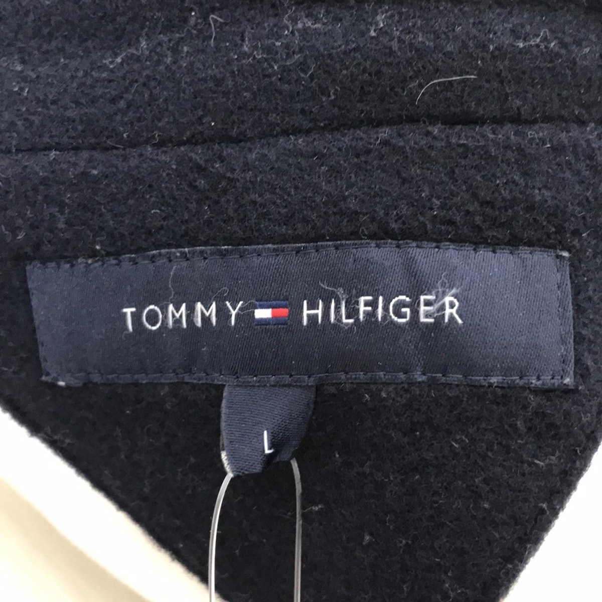 【中古】TOMMY HILFIGER(トミーヒルフィガー) Pコート 長袖/冬 ダークネイビー
