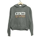 【中古】PaulSmith(ポールスミス) パーカー 長袖 グレー×白×マルチ