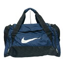 【中古】NIKE(ナイキ) ボストンバッグ 本体ロックなし ネイビー×黒×白
