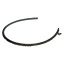 【中古】ComplexBIZ(コンプレックスビズ) カチューシャ ビーズ ベージュ×ブラウン×シルバー