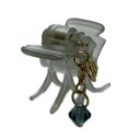 【中古】ComplexBIZ(コンプレックスビズ) アクセサリー ヘアクリップ ライトグレー×ゴールド×ブルーグレー
