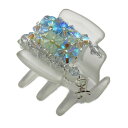 【中古】ComplexBIZ(コンプレックスビズ) アクセサリー ヘアクリップ/ビーズ ライトグレー×ライトブルー