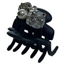 【中古】ComplexBIZ(コンプレックスビズ) アクセサリー ヘアクリップ/ビジュー 黒×クリア×マルチ