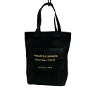 【中古】beautifulpeople(ビューティフルピープル) トートバッグ 黒×ゴールド(4)