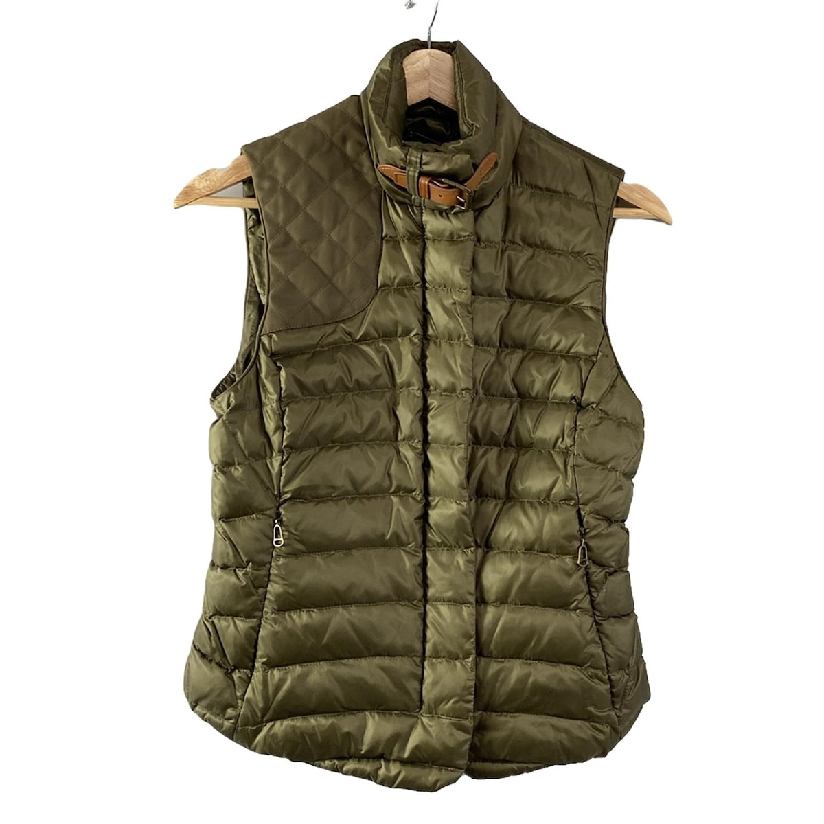 【新着】【中古】RalphLauren(ラルフローレン) ダウンベスト 冬 カーキ